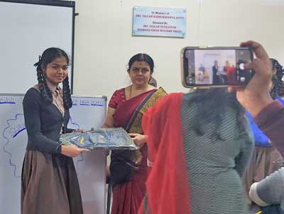 swavalambi1@ educational materials kit distribution programme at Vishnavi Vidyanikethan shool in Bengaluru  